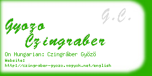gyozo czingraber business card